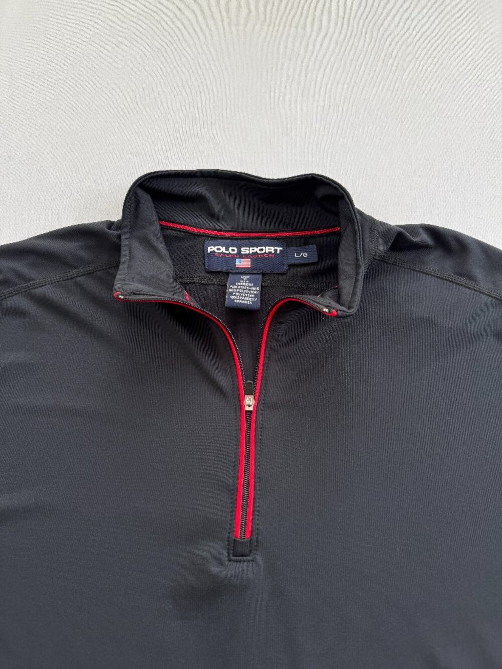 Vintage 90s Polo Sport Ralph Lauren 1/4 Zip Pullover - Made in USA - Men's L